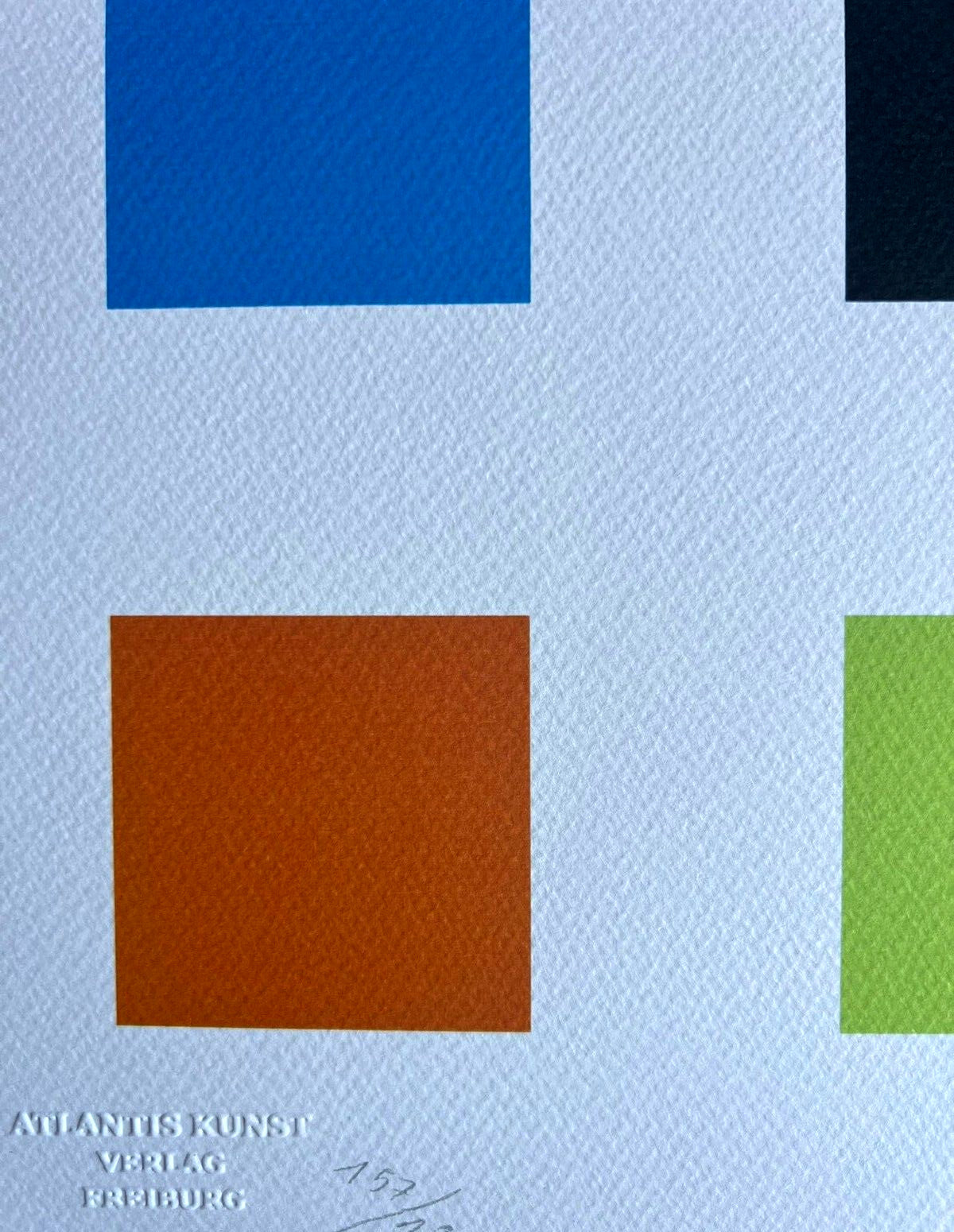 Ellsworth Kelly Lithograph Signed Coa 180 Ex Numbered Pencil Stamp