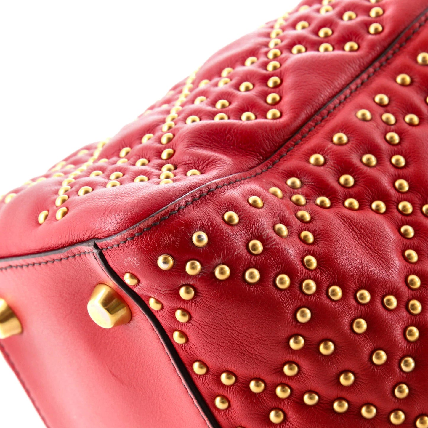 Christian Dior Supple Lady Dior Bag Cannage Studded Lambskin Medium