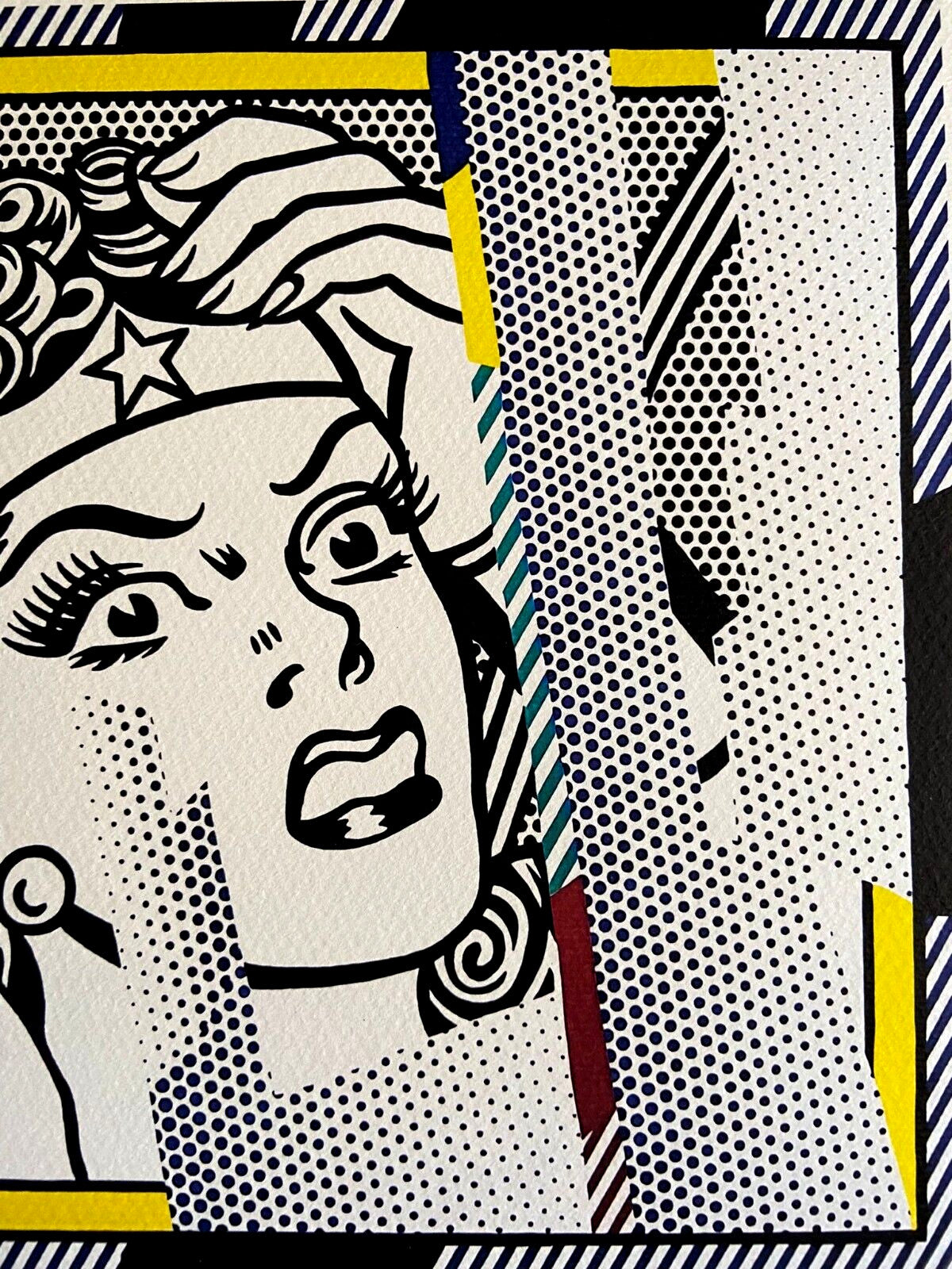 Roy Lichtenstein 'Wonder Woman' Lithograph Signed Numbered Coa