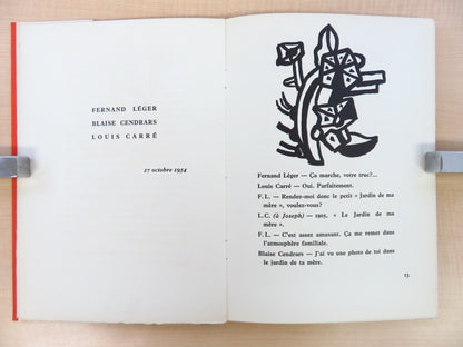 Rare Artbook Entretien De Fernand Leger Avec Blaise Cendrars Et Louis Carre 1956