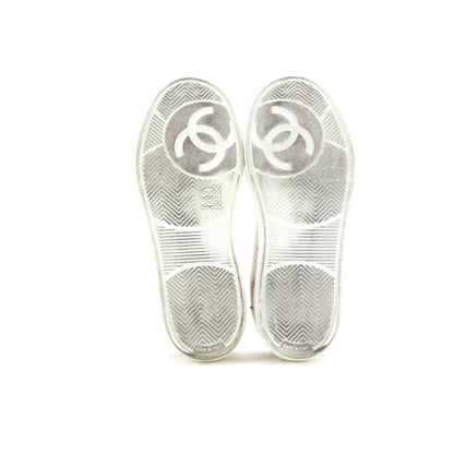 Chanel Women'S Logo Low-Top Sneakers Leather