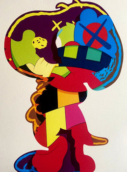 Kaws Lithograph Mori Art Museum Coa Numbered In