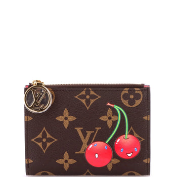 Louis Vuitton X Takashi Murakami Lisa Wallet Limited Edition Monogram Cerises