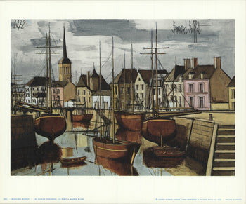 Bernard Buffet Les Sables D'Olonne. Le Port A Maree Basse 