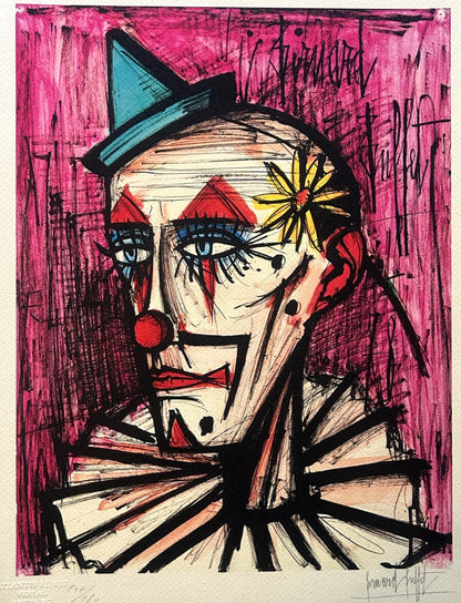 Bernard Buffet Lithograph Certified Coa Signed With Pen Op Numbered With Pencil