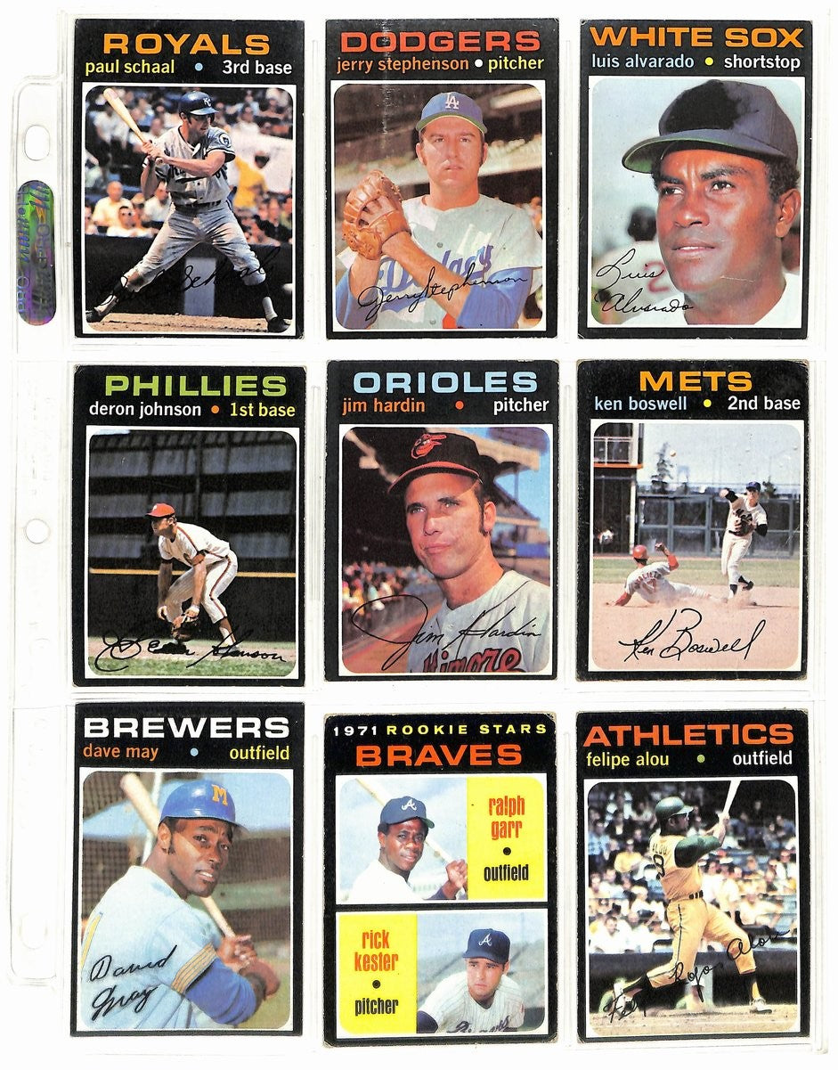 1971 Topps Baseball Card Complete Set (1-752)
