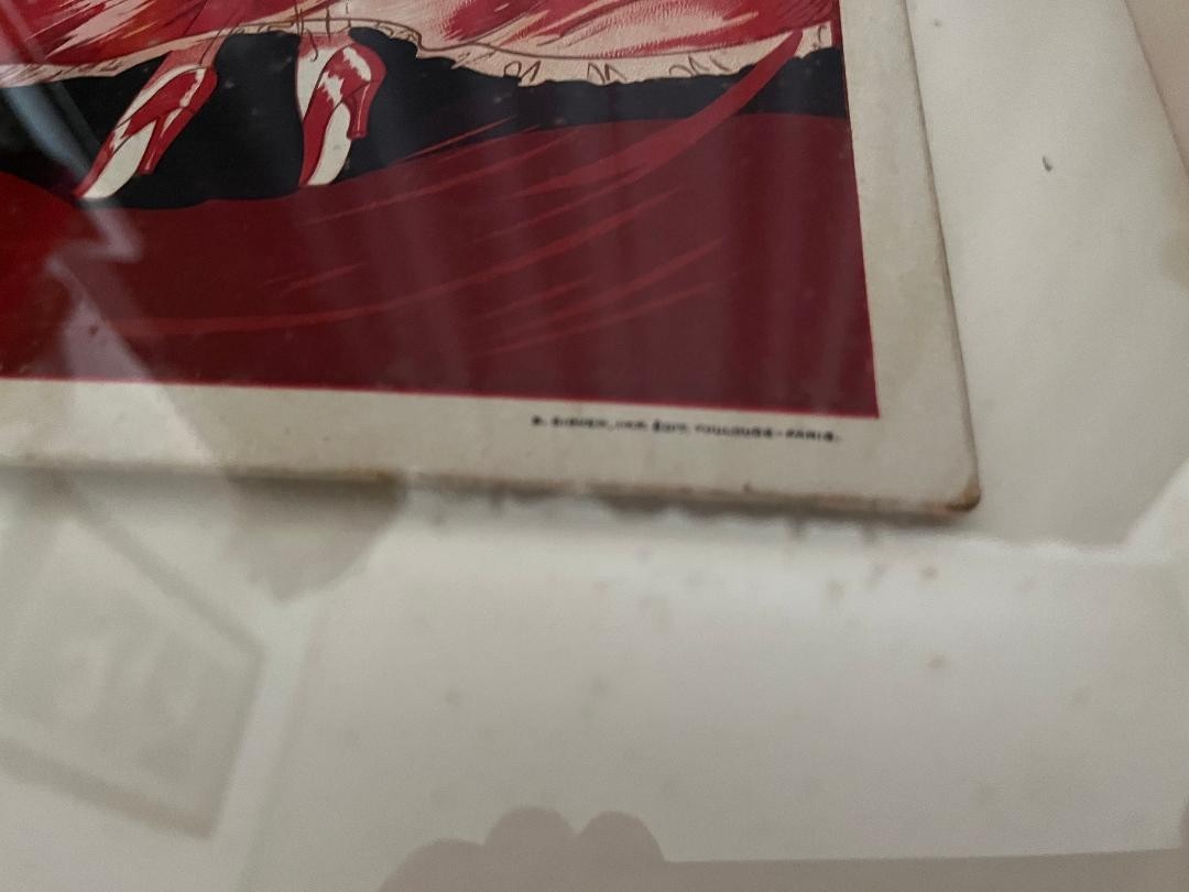 1930S French Champagne Poster  Edouard Besserat Vintage Advertising Art Framed