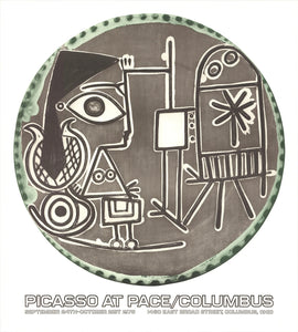 Pablo Picasso Jacqueline At The Easel " Poster Cubism Brown Pica