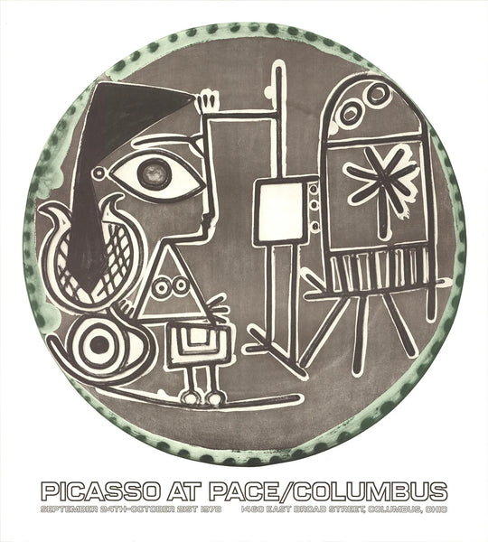 Pablo Picasso Jacqueline At The Easel " Poster Cubism Brown Pica