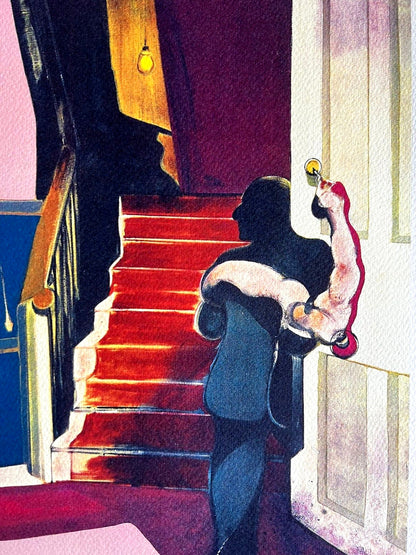 Francis Bacon Lithograph Coa Signed In Pen Numbered In Pencil Rare