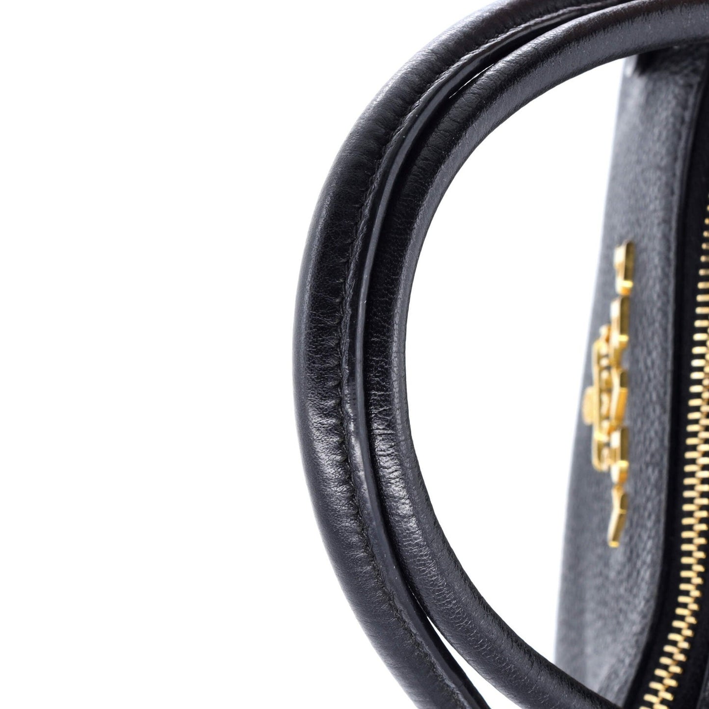 Prada Dual Strap Zip Tote Vitello Daino Small