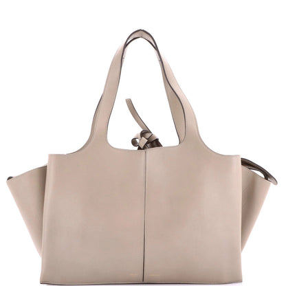 Celine Tri-Fold Shoulder Bag Grained Calfskin Medium