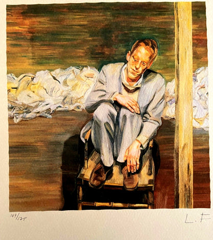 Lucian Freud, Hand-Signed Limited Lithograph Coa Numbered