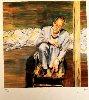 Lucian Freud, Hand-Signed Limited Lithograph Coa Numbered
