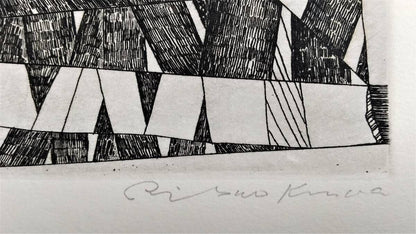 Risaburo Kimura Signed Original Etching Print