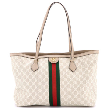 Gucci Ophidia Shopping Tote Gg Coated Canvas Medium