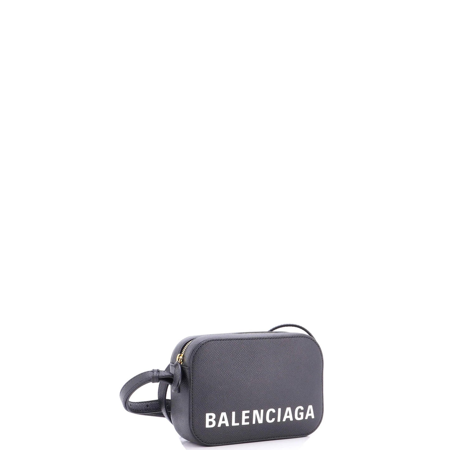 Balenciaga Logo Ville Camera Bag Leather Xs