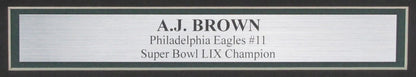 A.J. Brown Signed Philadelphia Eagles Sb Lix 16X20 Photo Framed Beckett 192822