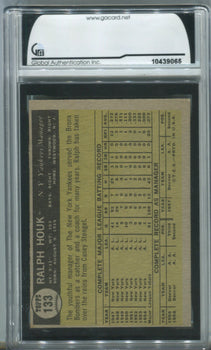 1981 Topps #133 Ralph Houk (Gai Certified) Authentic Autographed Card