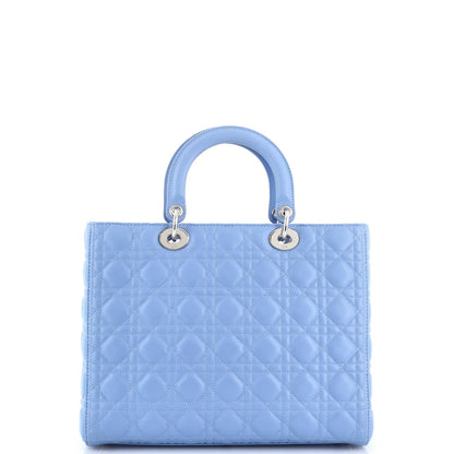 Christian Dior Lady Dior Bag Cannage Quilt Lambskin Large