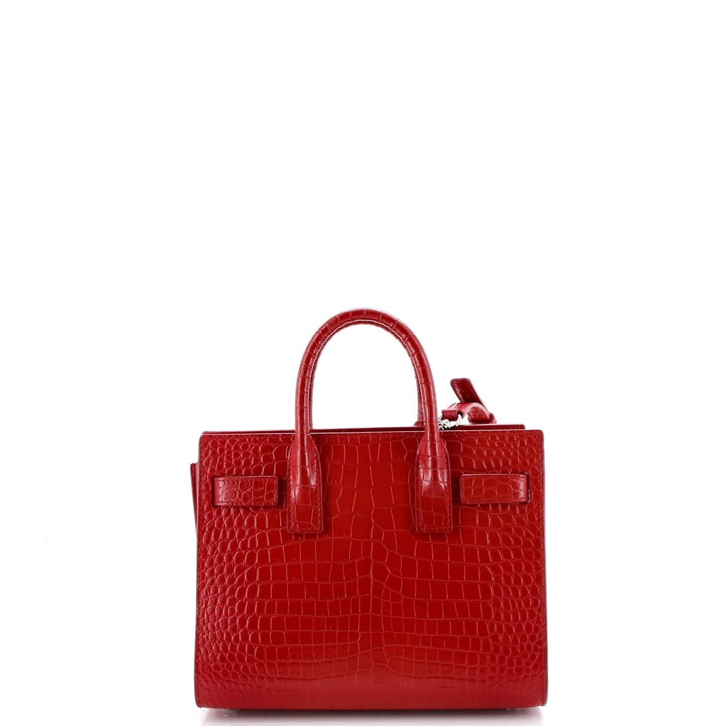 Saint Laurent Sac De Jour Nm Bag Crocodile Embossed Leather Nano