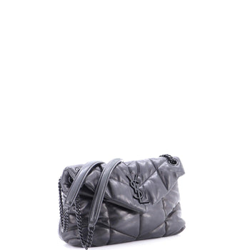 Saint Laurent Loulou Puffer Shoulder Bag Quilted Leather Small
