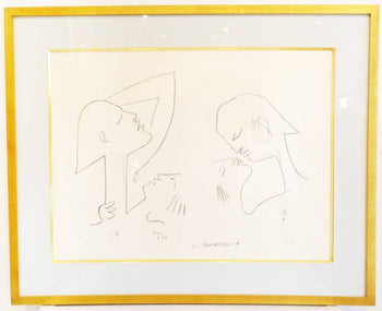 Jean Cocteau (France) Lithograph Signed Framed Print