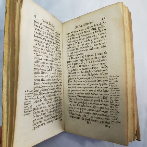 1657 De Ioanna Papissa David Blondel First Edition Pope Joan Myth Joannes Blaeu