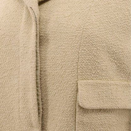 Chanel Women'S Vintage Two Pocket Long Jacket Tweed