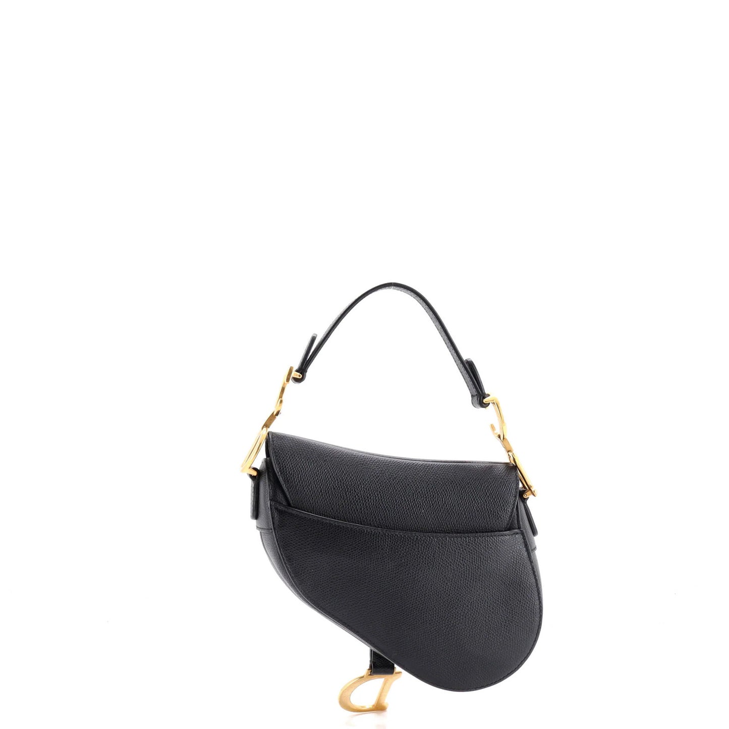 Christian Dior Saddle Handbag Leather Mini