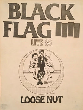 Black Flag Vintage Concert Poster Live 85 Loose Nut