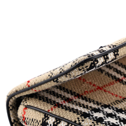 Burberry Lola Shoulder Bag Vintage Check Tweed Small