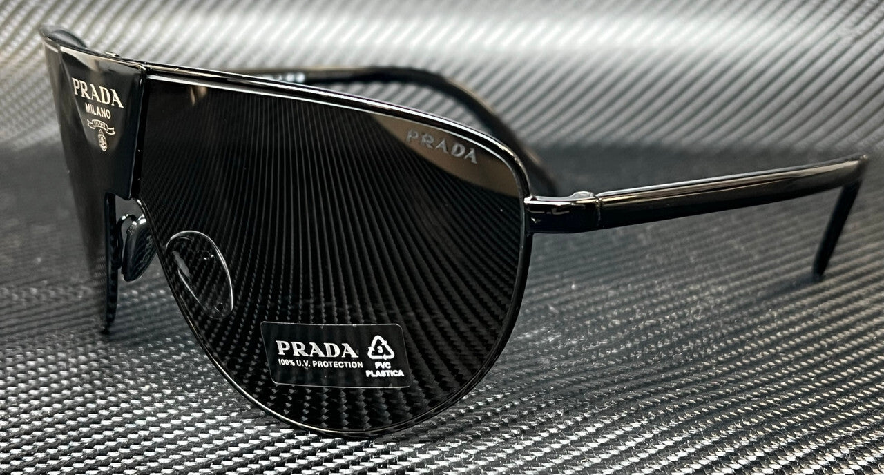 PRADA PR 69ZS 1AB5S0 Black Dark Grey Men's 68 mm