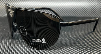 PRADA PR 69ZS 1AB5S0 Black Dark Grey Men's 68 mm