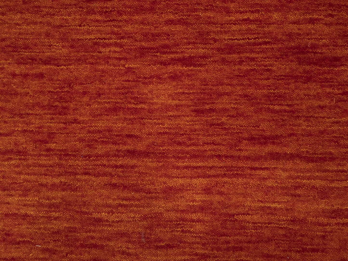 Orange Red Solid Design Hand-Loomed 3X10 Gabbeh