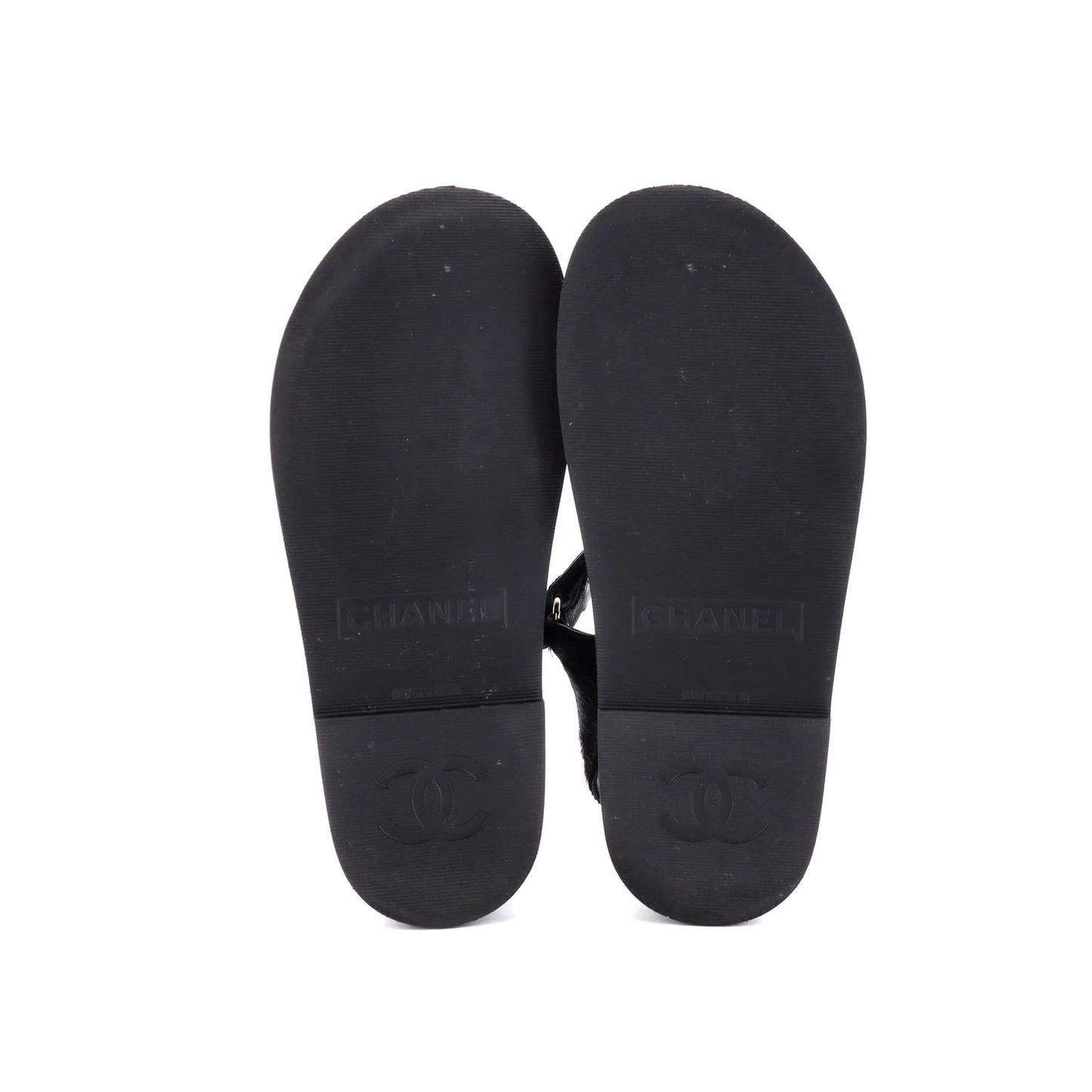 Chanel Women'S Dad Sandals Pony Hair