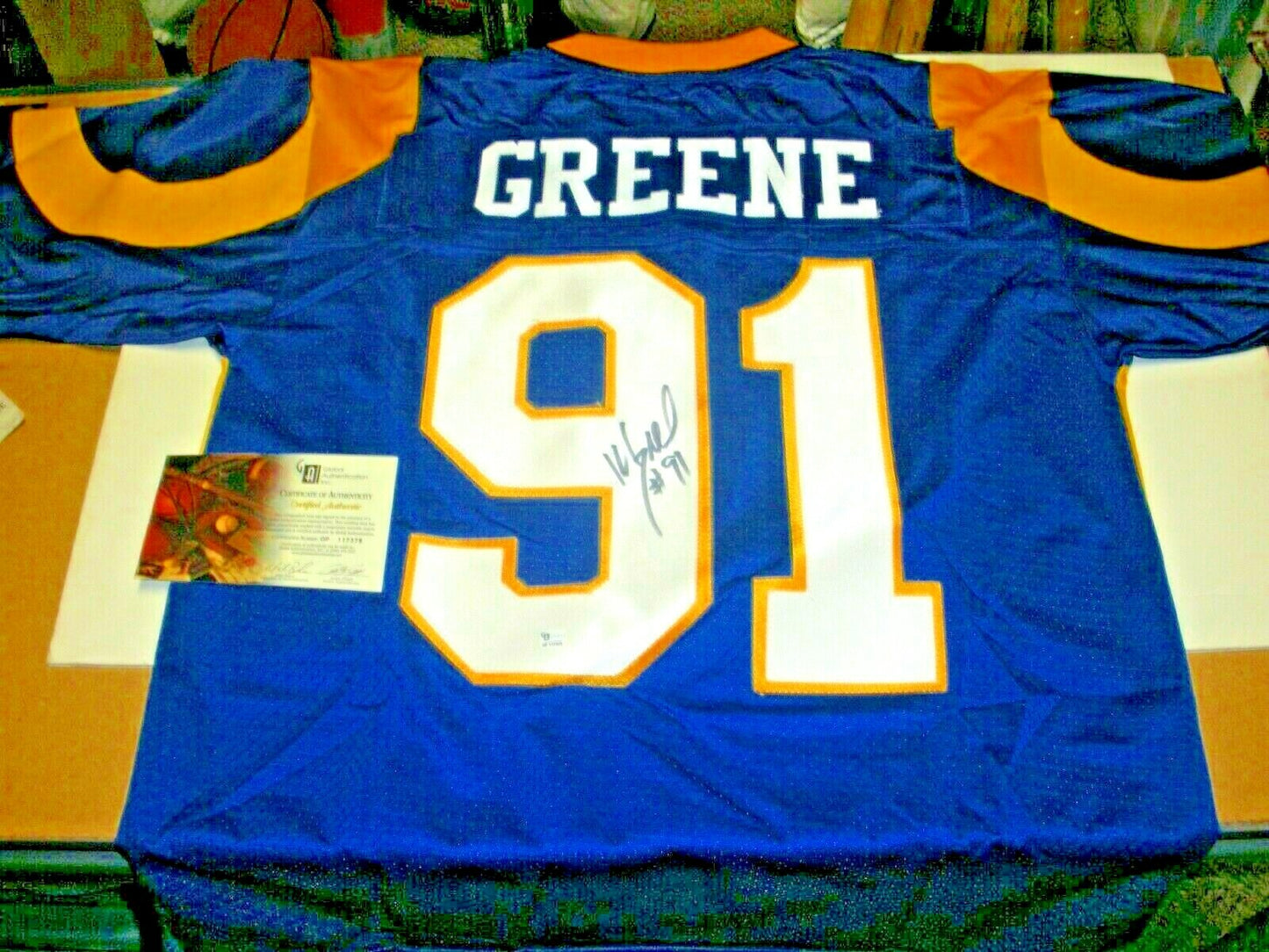 Kevin Greene Losangeles Rams Gai/Coa Signed