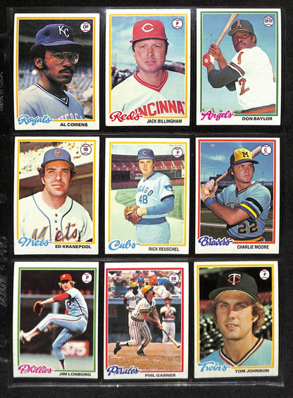 1978 Topps Baseball Complete Set (726) Murray Rc, Ryan, Schmidt 194134