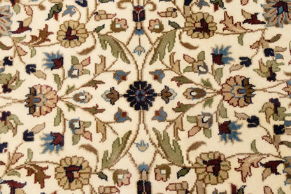 Rare Handmade Kirman Floral Design Rug Oriental