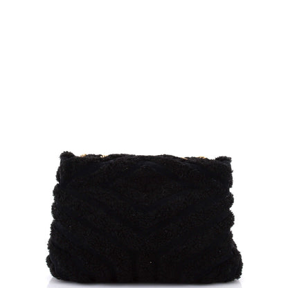 Saint Laurent Loulou Shoulder Bag Matelasse Chevron Shearling Medium