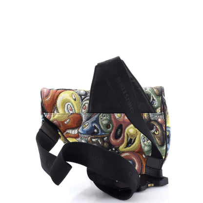 Christian Dior Kenny Scharf Saddle Crossbody Bag Jacquard