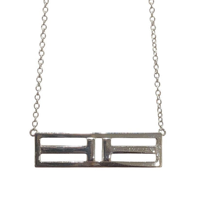 Tiffany & Co. T Two Open Partial Diamond Necklace 750Wg
