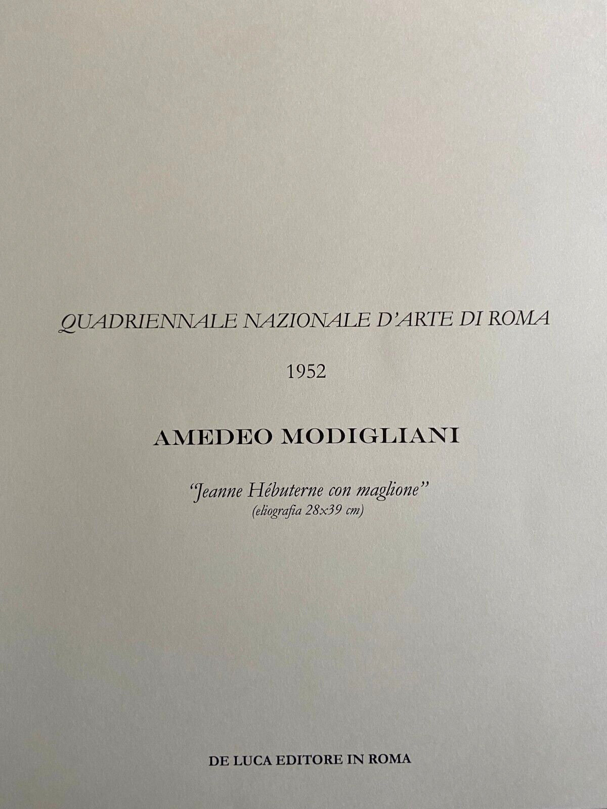 Amedeo Modigliani Lithograph Coa 1952 Museum Signed - Edvard Munch