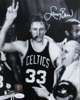 Larry Bird Hof Signed/Auto 8X10 Photo Boston Celtics Jsa 187697