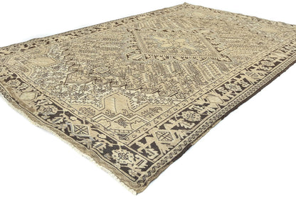 Distressed Vintage Oriental Rug 7X10 Ft Muted