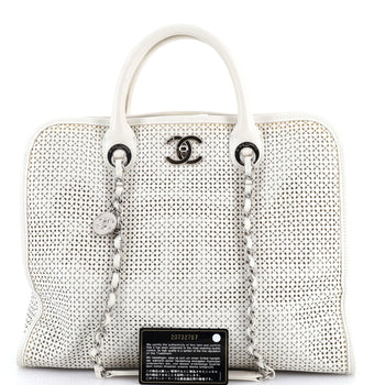 Chanel Up In The Air Convertible Tote Perforated Leather