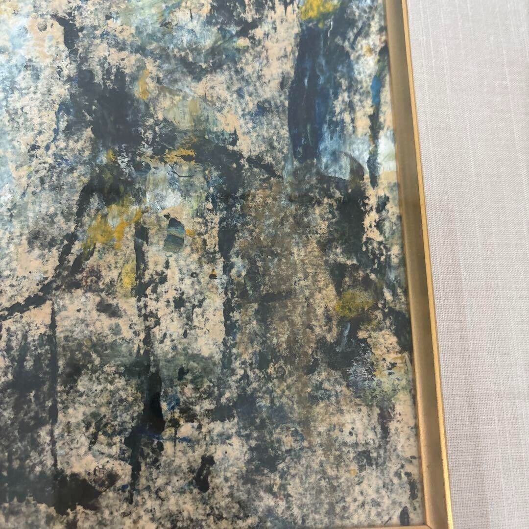 Kong Baiji (China) - Meditation Unique Oil Stick On Paper Original Painting