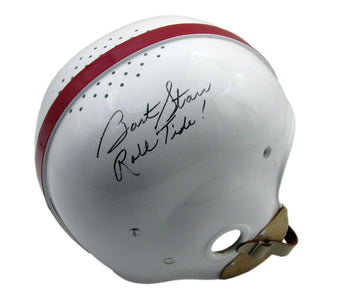 Bart Starr Alabama Signed/Insc Full Size Rk