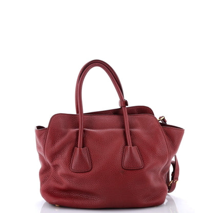 Prada Convertible Open Shopping Tote Vitello Daino Medium