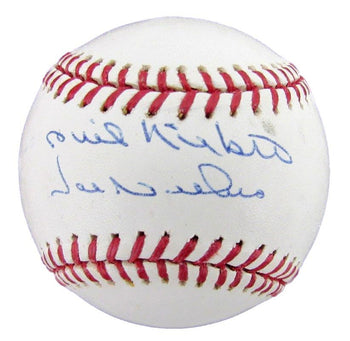 Phil Niekro Hof/Joe Niekro Dual-Autographed Rawlings Oml Baseball Jsa 183199
